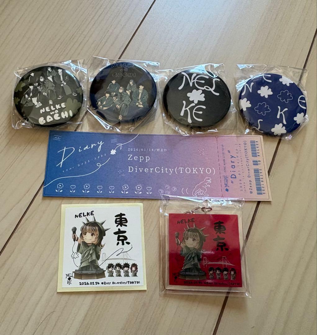 NELKE RIRIKO キーホルダー 缶バッジ