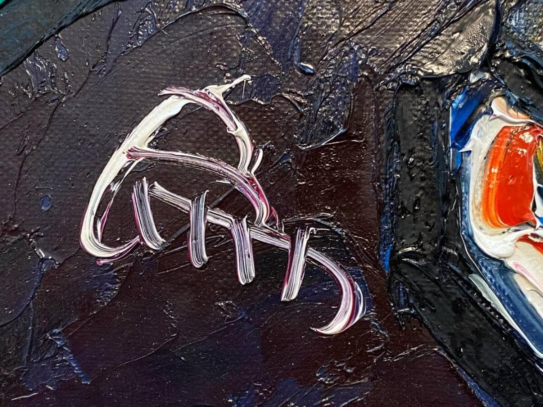 真作」宮田為義 薔薇の絵 靜物画 絵画 油彩画 額装 F15号 - メルカリ