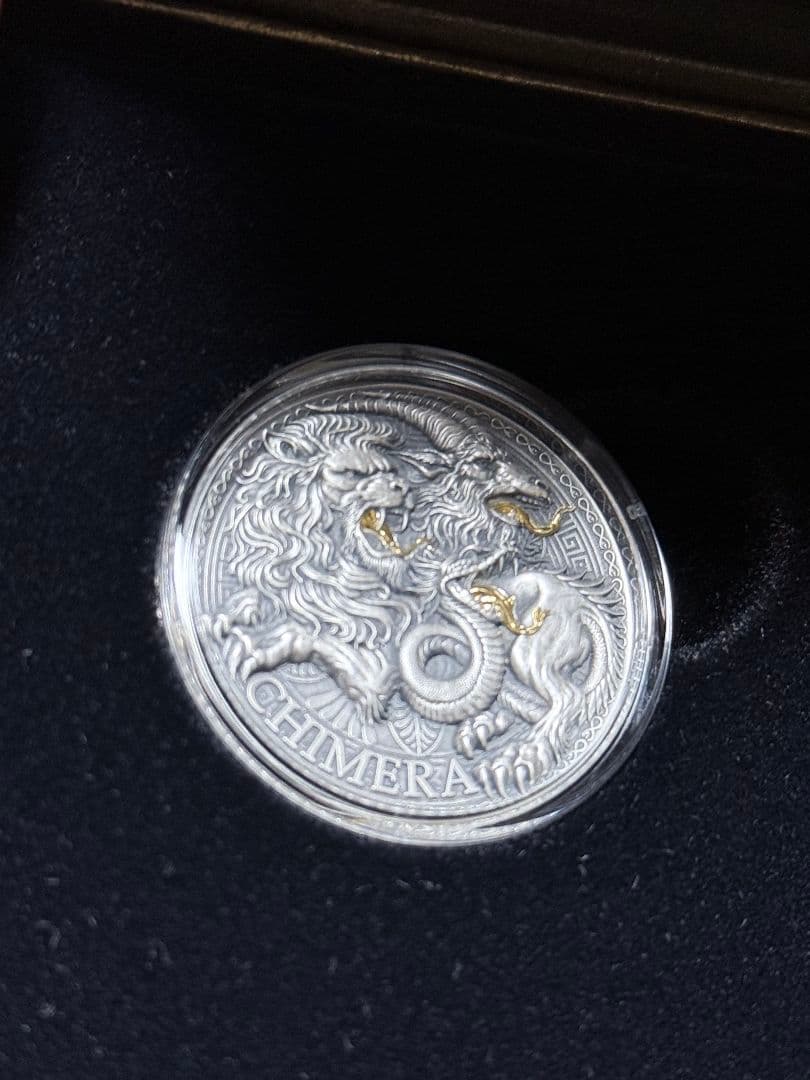 2025 偉大なるギリシャ神話 キメラ 1オンス 銀貨 純銀 アンティーク