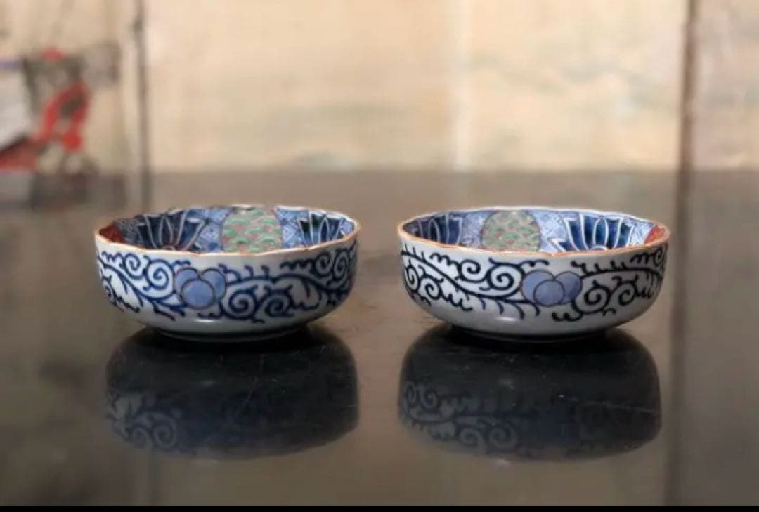 上手物 古伊万里 金彩錦 春寒鉢 膾皿 中鉢 2客 - メルカリ