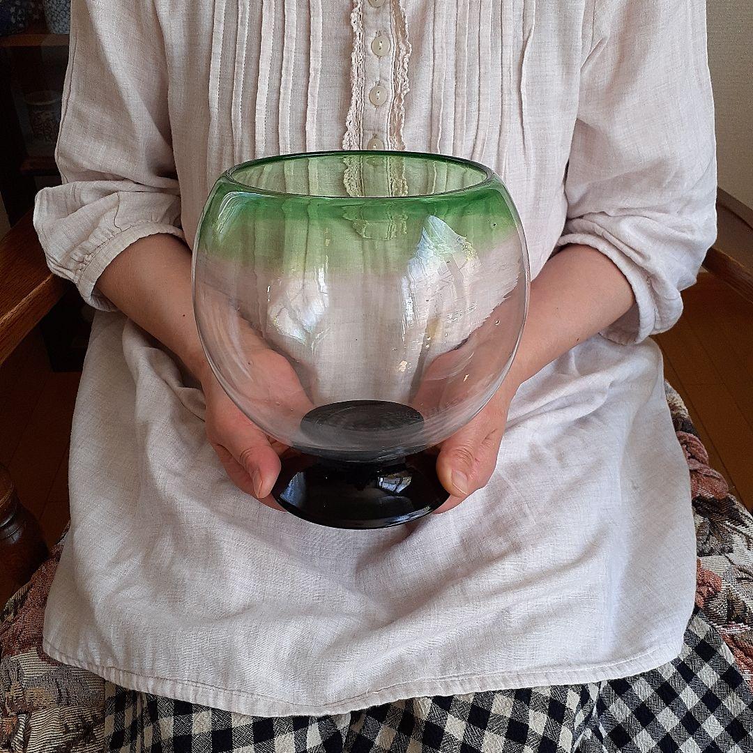 ペコ様専用」 アンティーク硝子 大正ロマン とろとろガラス