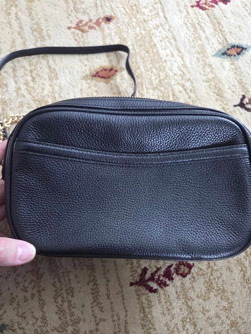 COACH レザー ショルダーバッグ　黒