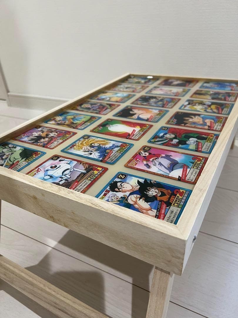 ☆ドラゴンボール ミニテーブル 折りたたみ カード 名場面 インテリア