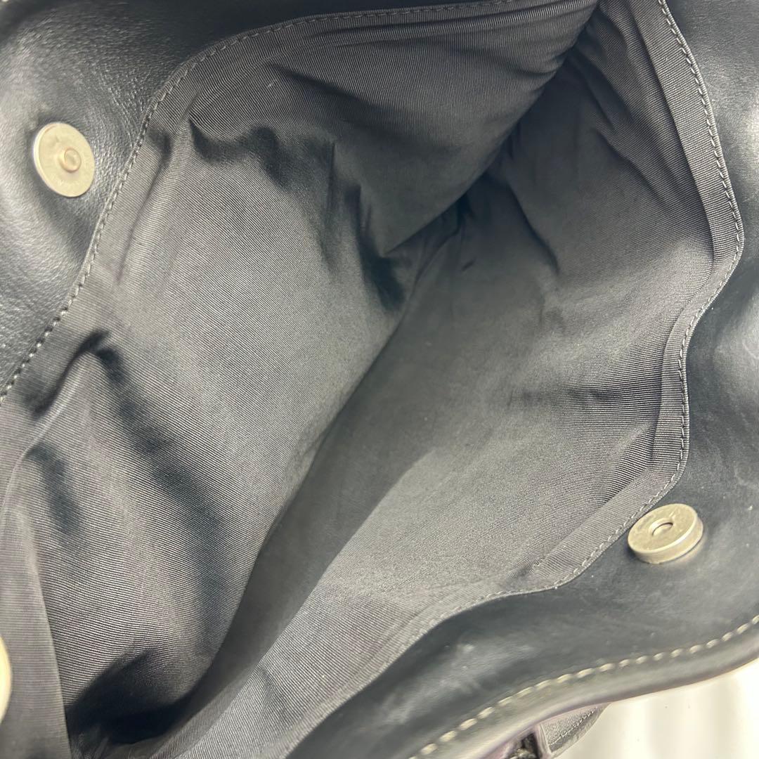 【美品】ポールスミス　ビジネスバッグ　オールレザー　2way 3層　ロゴ金具　黒