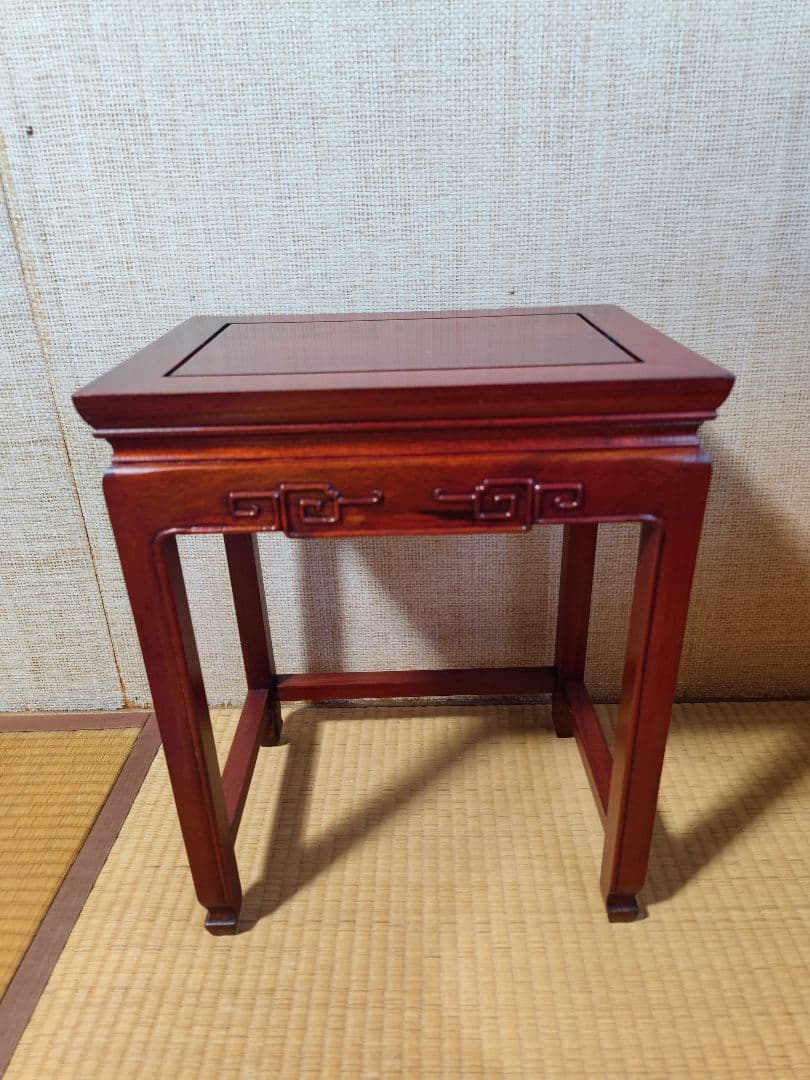 ヴィンテージ 中国 ネストテーブル 唐木 中国ヴィンテージ 2連ネスト