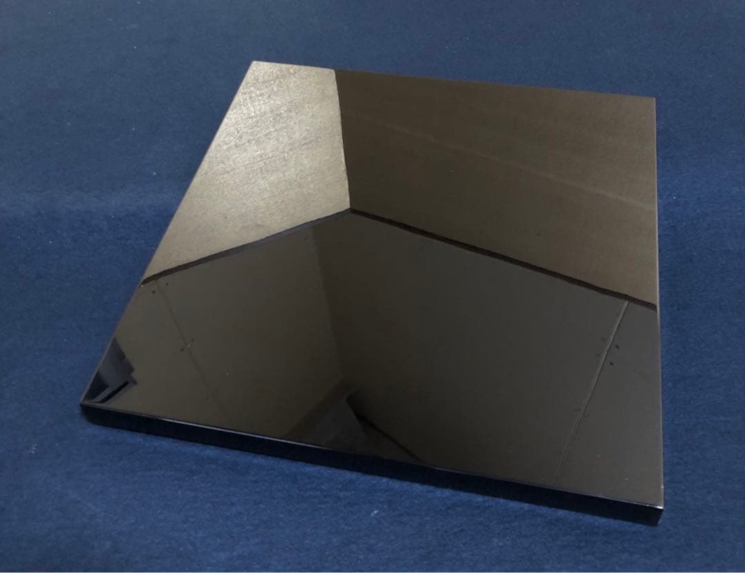 《R》茶道具 黒蝋色塗 小板 敷板 塗師 川瀬表完作 共箱 251222か2