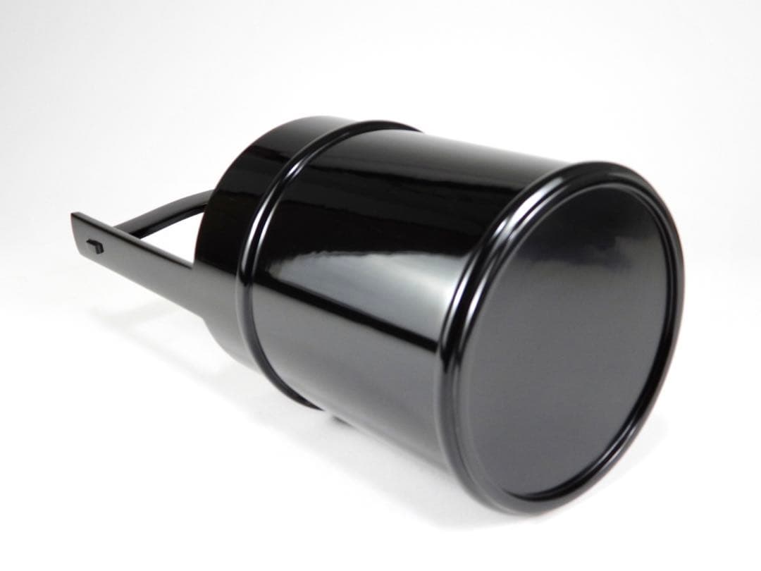 平安堂造 己ん典 蝋色塗 手桶形花生 花器 花瓶 共箱