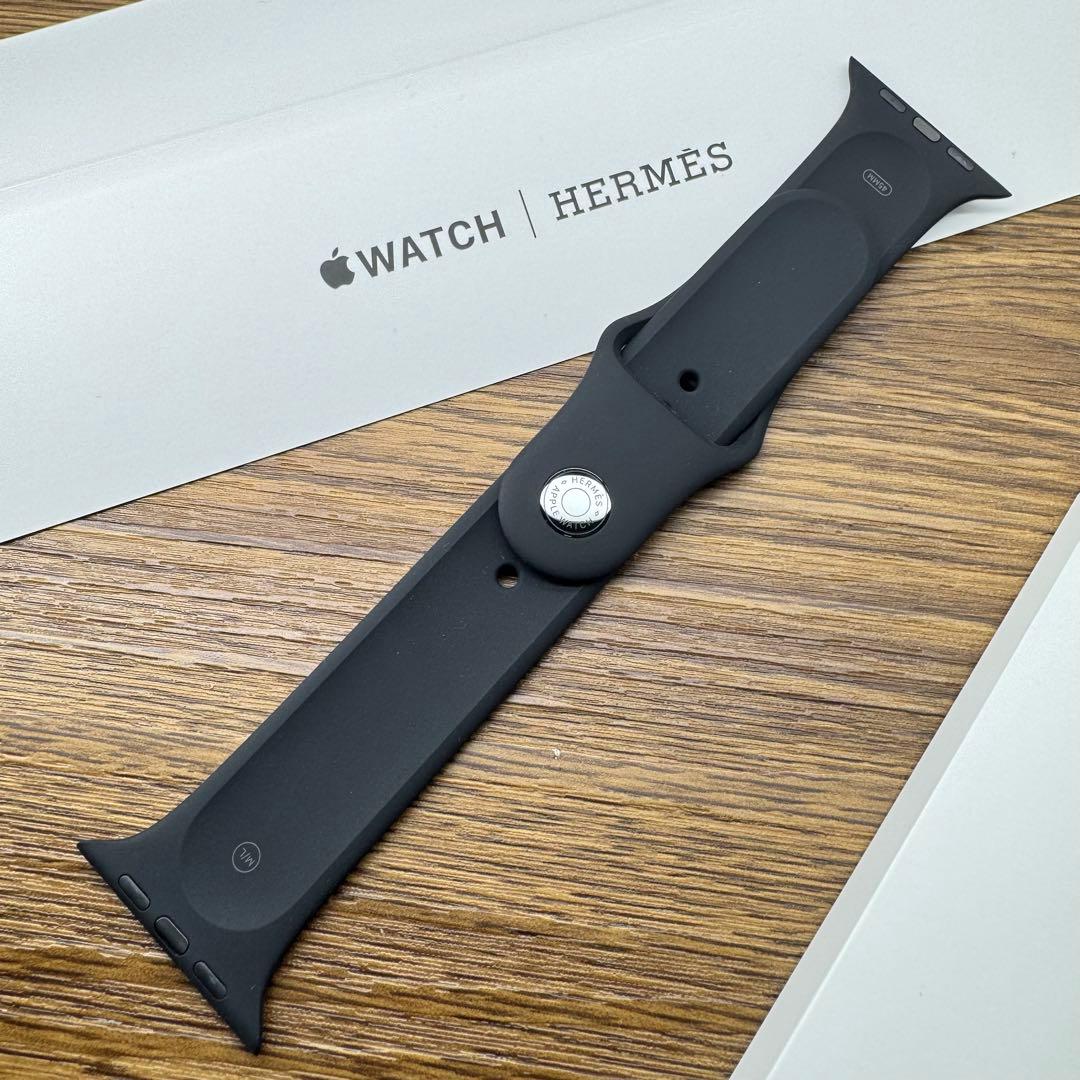 2393 未使用　Apple Watch エルメス　ブラック　スポーツバンド