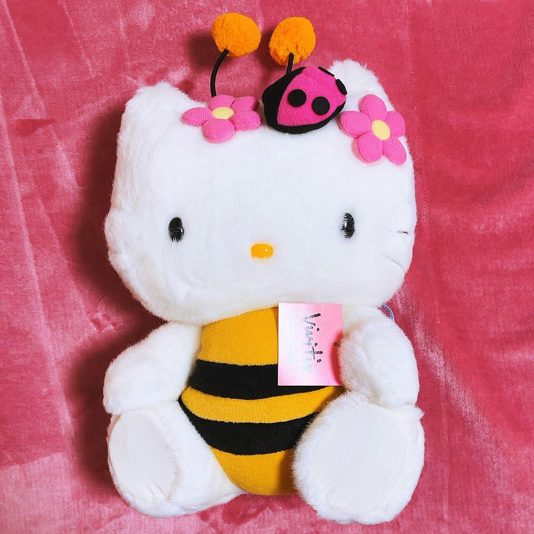 希少レア ハローキティ ぬいぐるみ ハチ 1998年製 vivitex サンリオ
