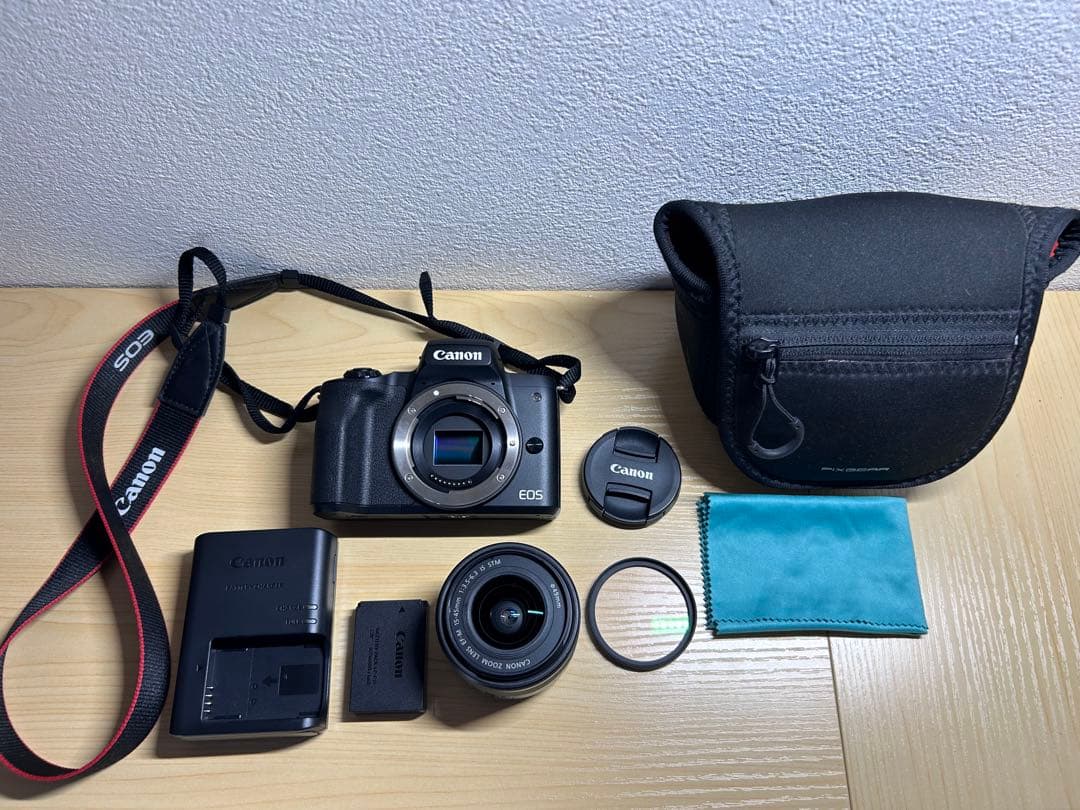 Canon EOS kiss Mミラーレスカメラ 本体と付属品の通販｜elegannews.com