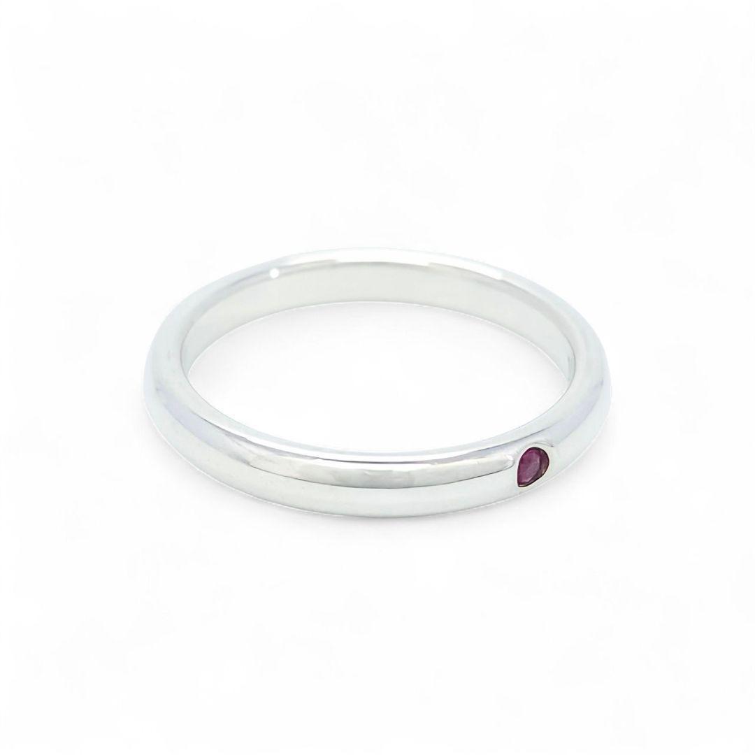 ✨美品✨ティファニー スタッキングバンド ルビー リング 14号 シルバー925
