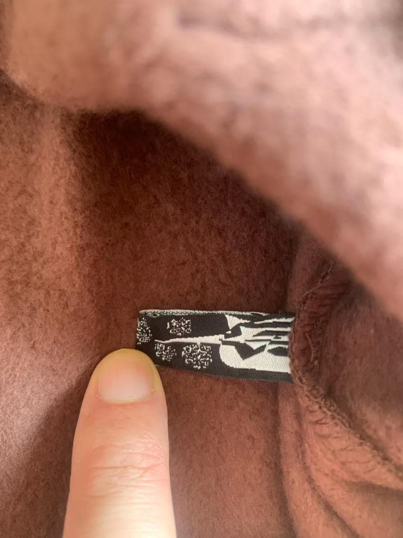 SP5DER フーディー パーカー ブラウン