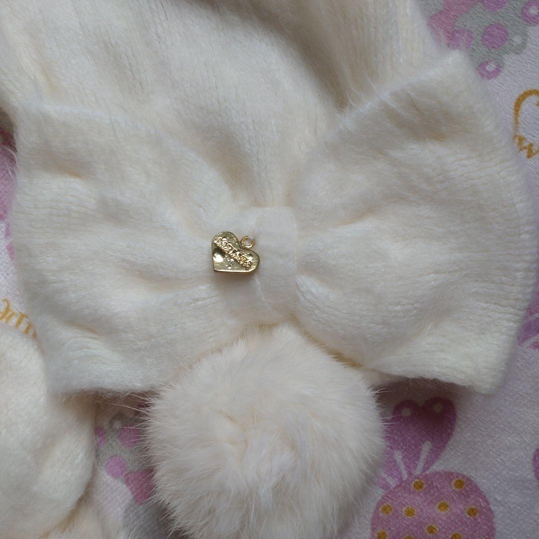 タグ付き！ 未使用 リズリサ LIZ LISA マフラー リボン ポンポン