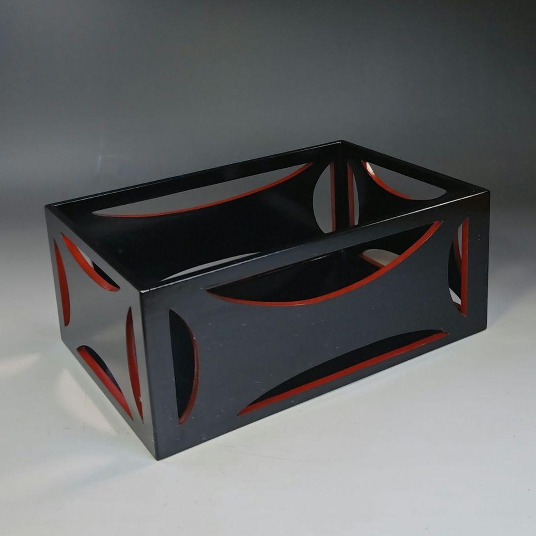 イ841 煙草盆『塗師作』『漆塗 莨盆 共箱』茶道具