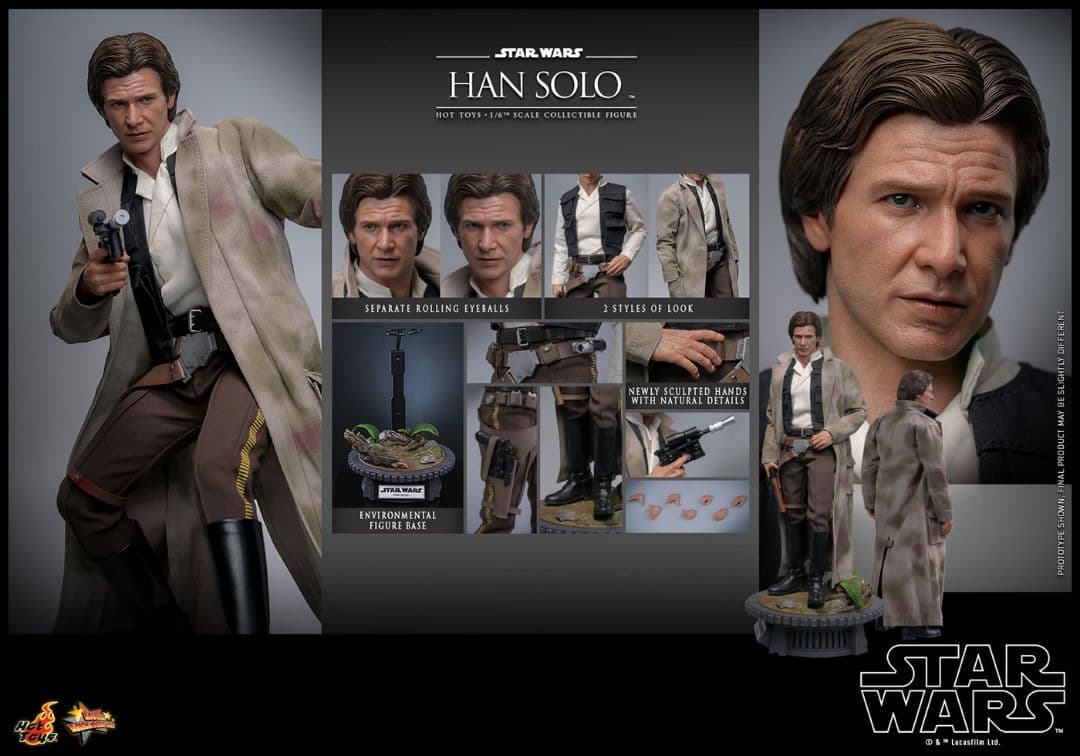 ホットトイズ MMS740 スター・ウォーズ ハン ソロ 1/6Han Solo