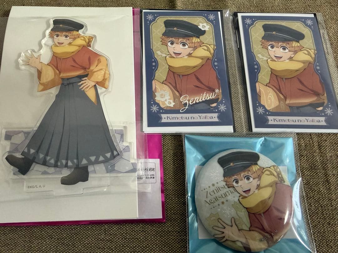 鬼滅の刃 AGF2025 我妻善逸 アクリルスタンド 缶バッジ ブロマイド