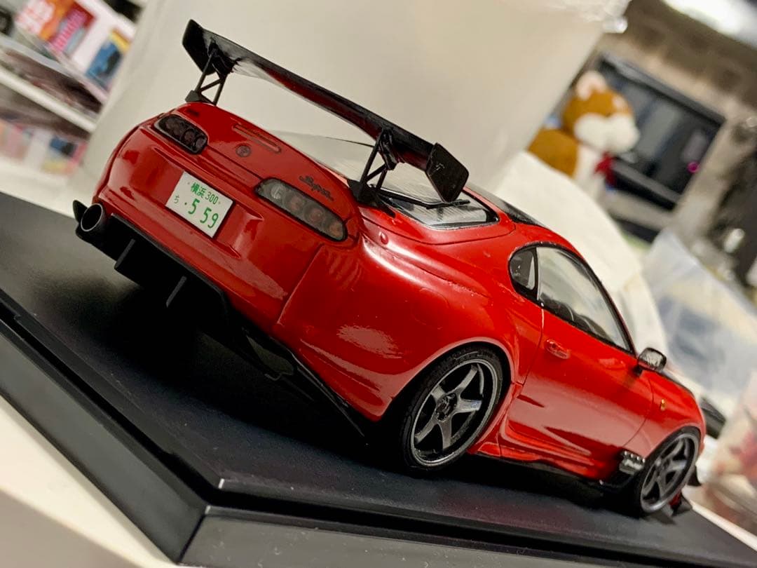 タミヤ 1/24 塗装済 完成品 トヨタ スープラ RIDOX 織戸 アドバン