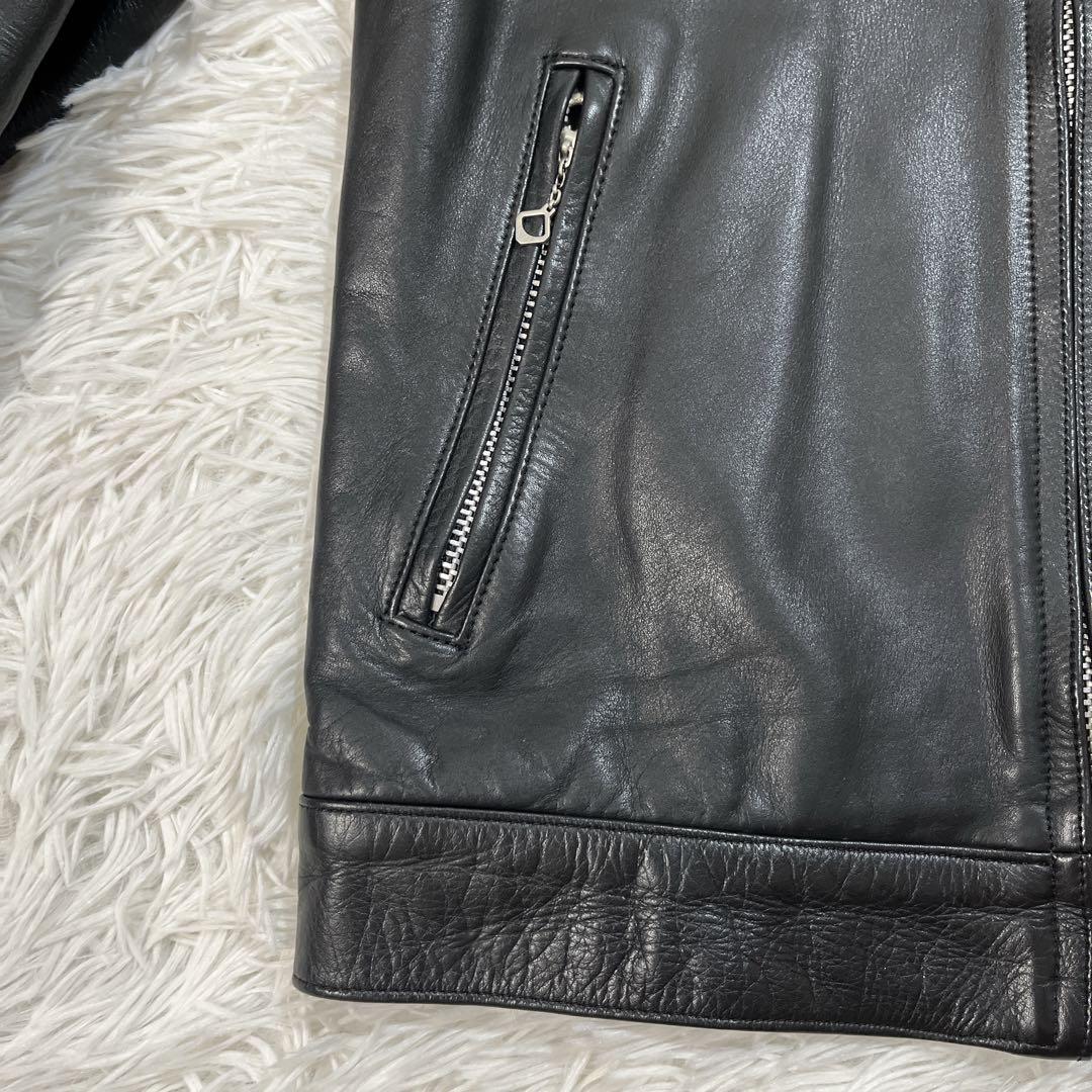 美品】ワコマリアレザージャケット本革ブラック黒M 日本製