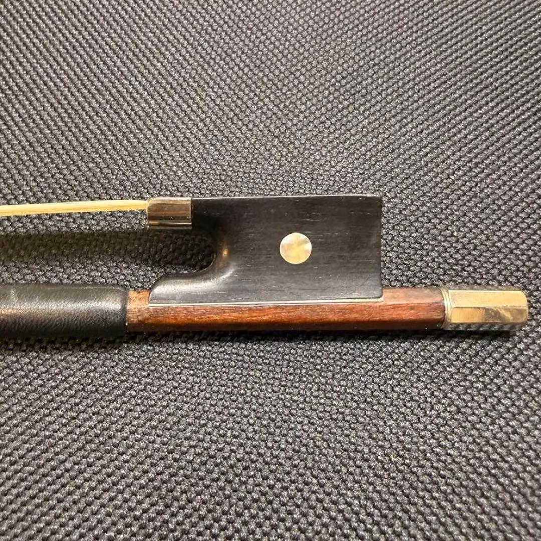 整備品】オールド バイオリン 弓 4/4 フェルナンブコ 刻印無