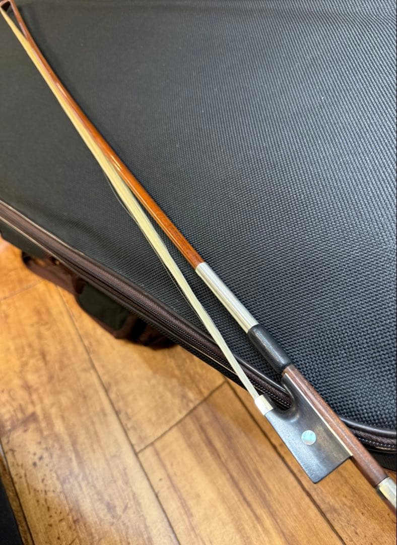 整備品】オールド バイオリン 弓 4/4 フェルナンブコ 刻印無