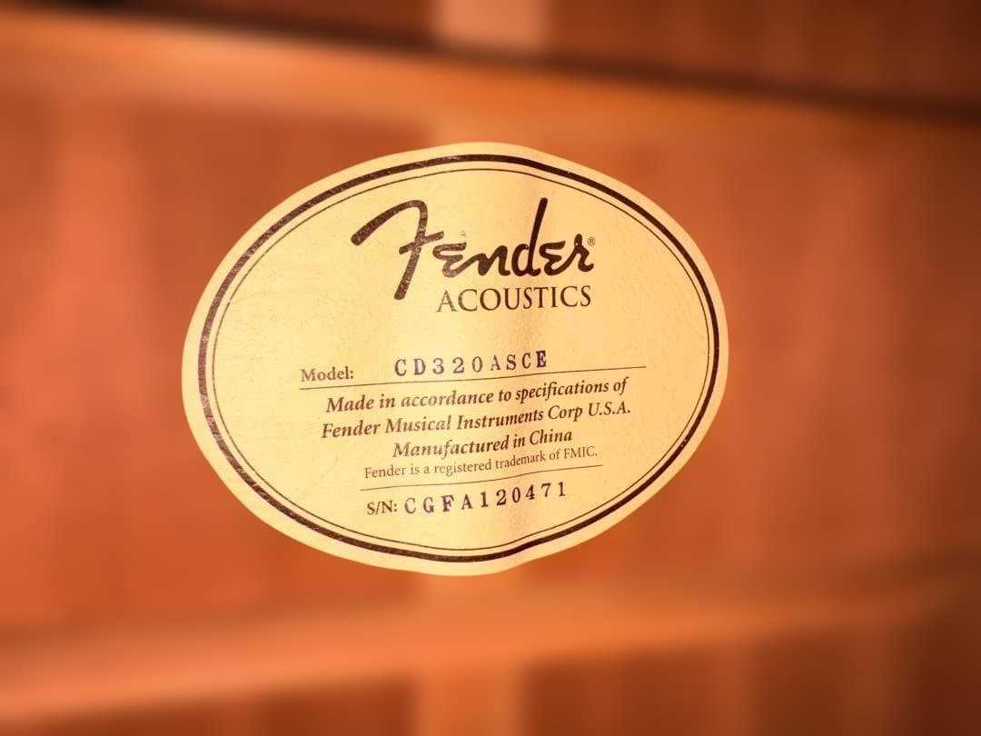 ☆極上オール単板仕様！フェンダー CD320ASCE がこれだ！超激鳴・超美