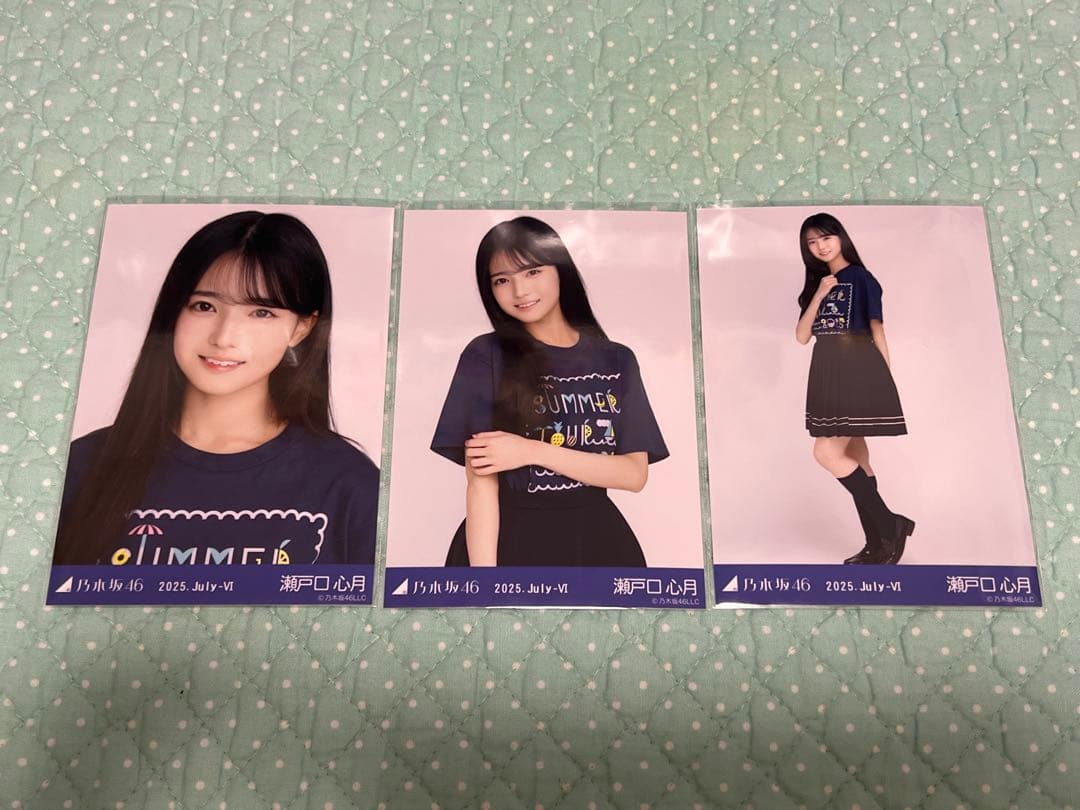 乃木坂46 生写真 コンプ 瀬戸口心月 真夏の全国ツアー2025 TシャツB