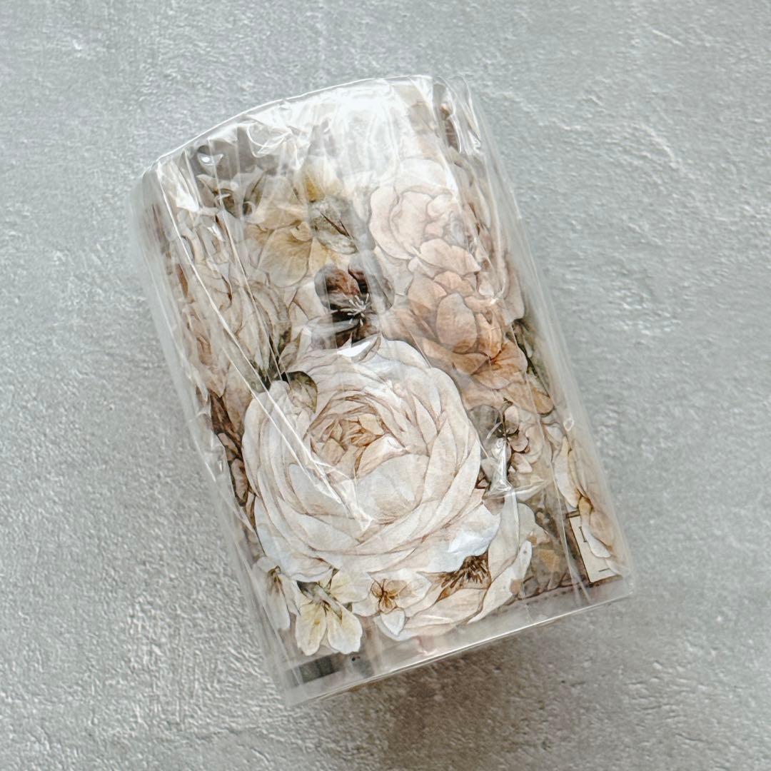 ⭐️SALE⭐️ 小白家文創《焦糖拿铁》海外マスキングテープ　マステ 【2521】