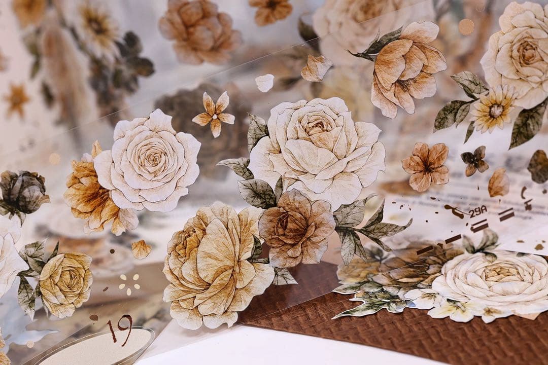 ⭐️SALE⭐️ 小白家文創《焦糖拿铁》海外マスキングテープ　マステ 【2521】