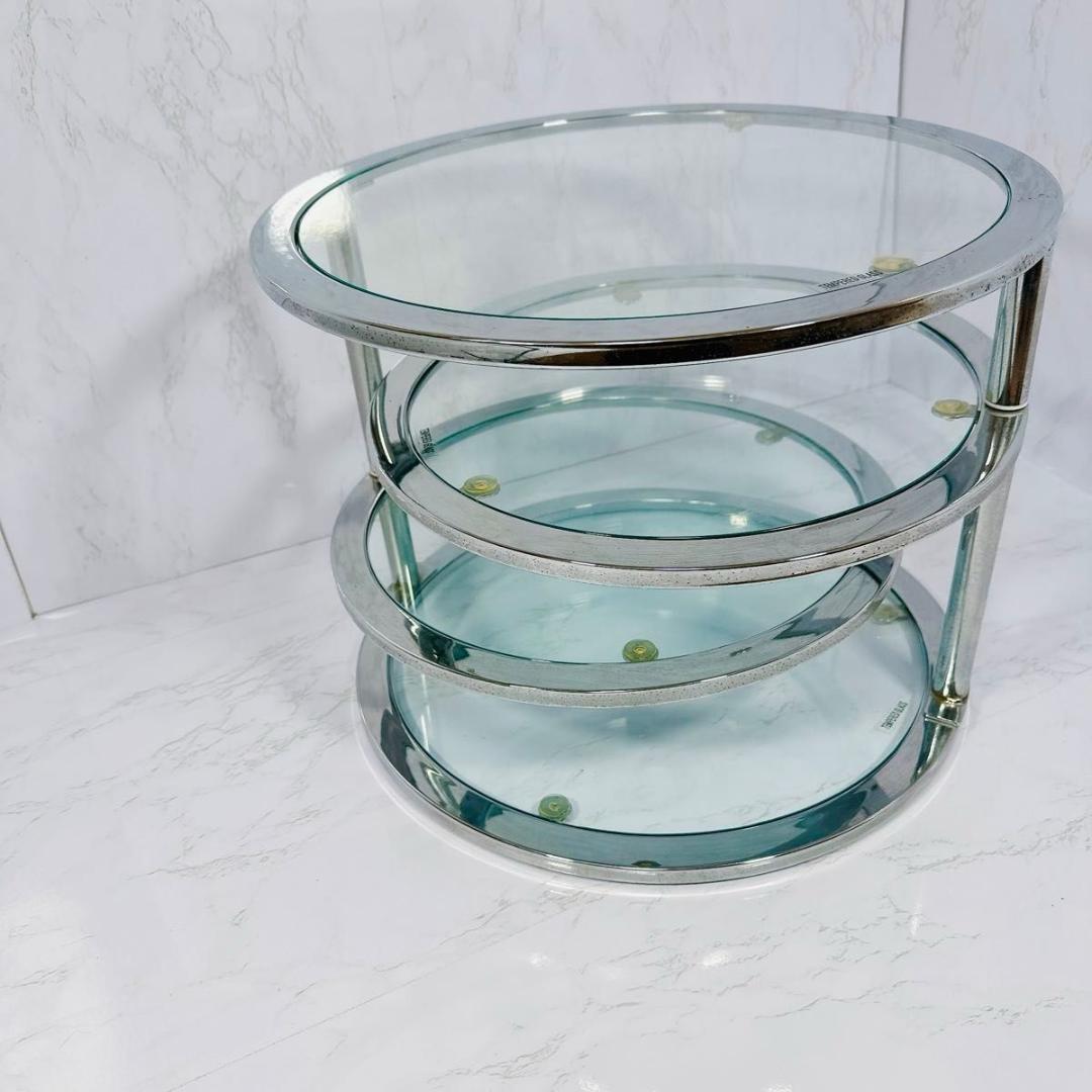 ミッドセンチュリー 丸型 ラウンドテーブル ヴィンテージ 4段 1960