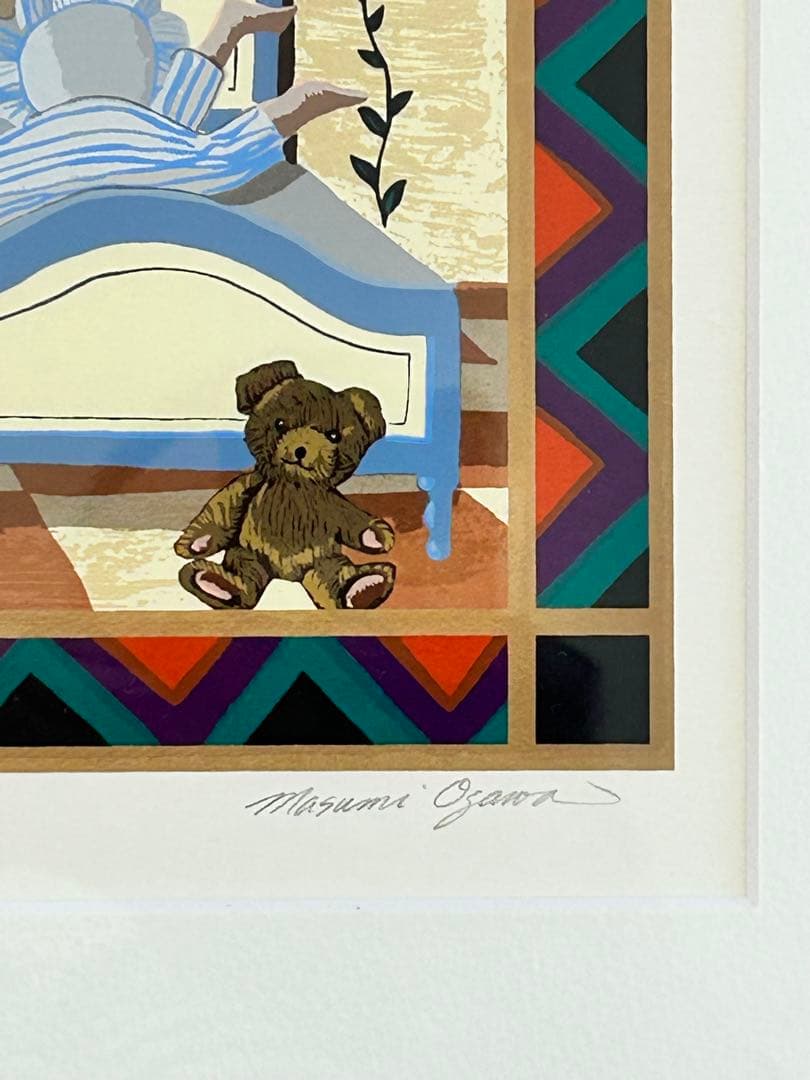 Masami Ozawa 小澤摩純 シルクスクリーン 版画 124/150