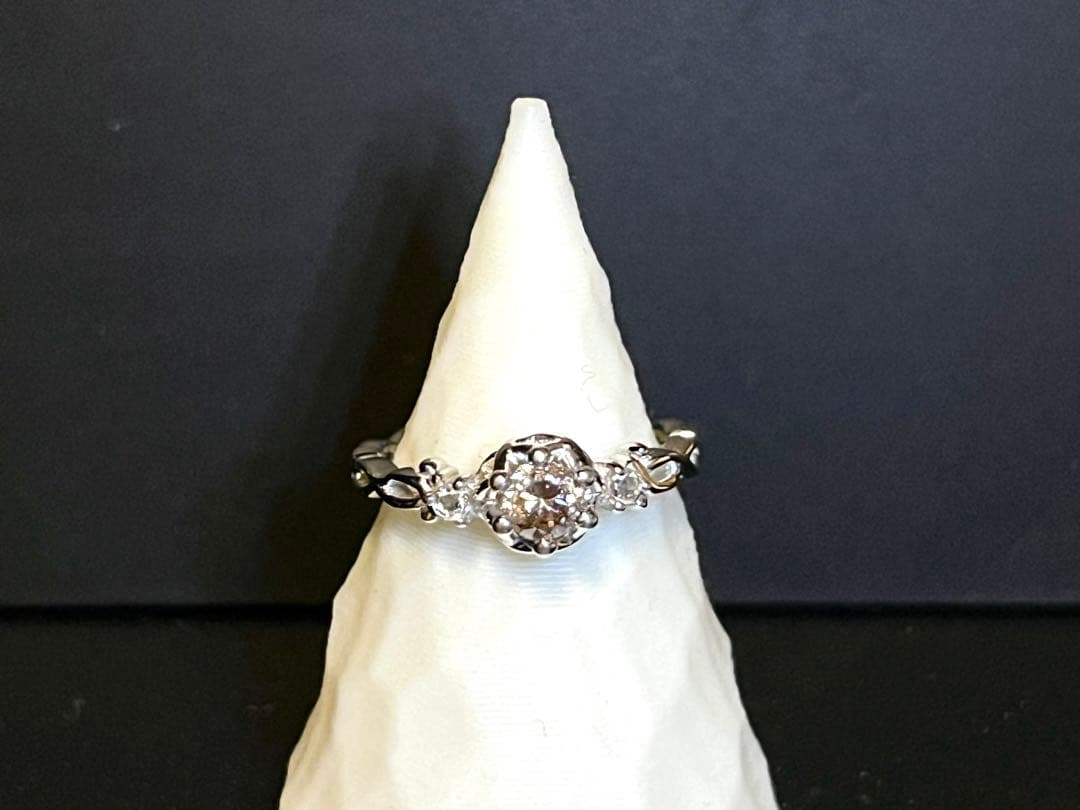 ピンクブラウンダイヤモンド リング 0.25ct