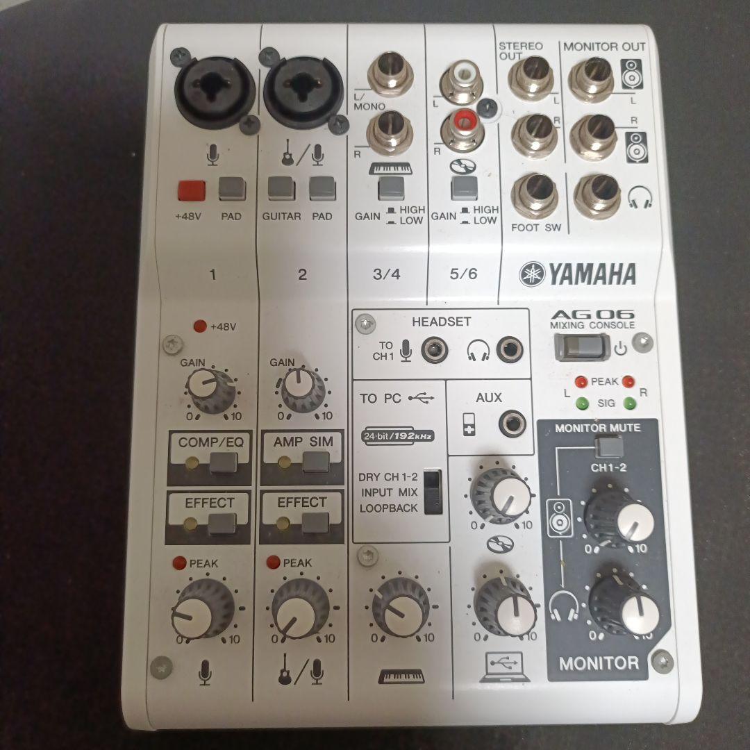 YAMAHA AG06 ミキシングコンソール
