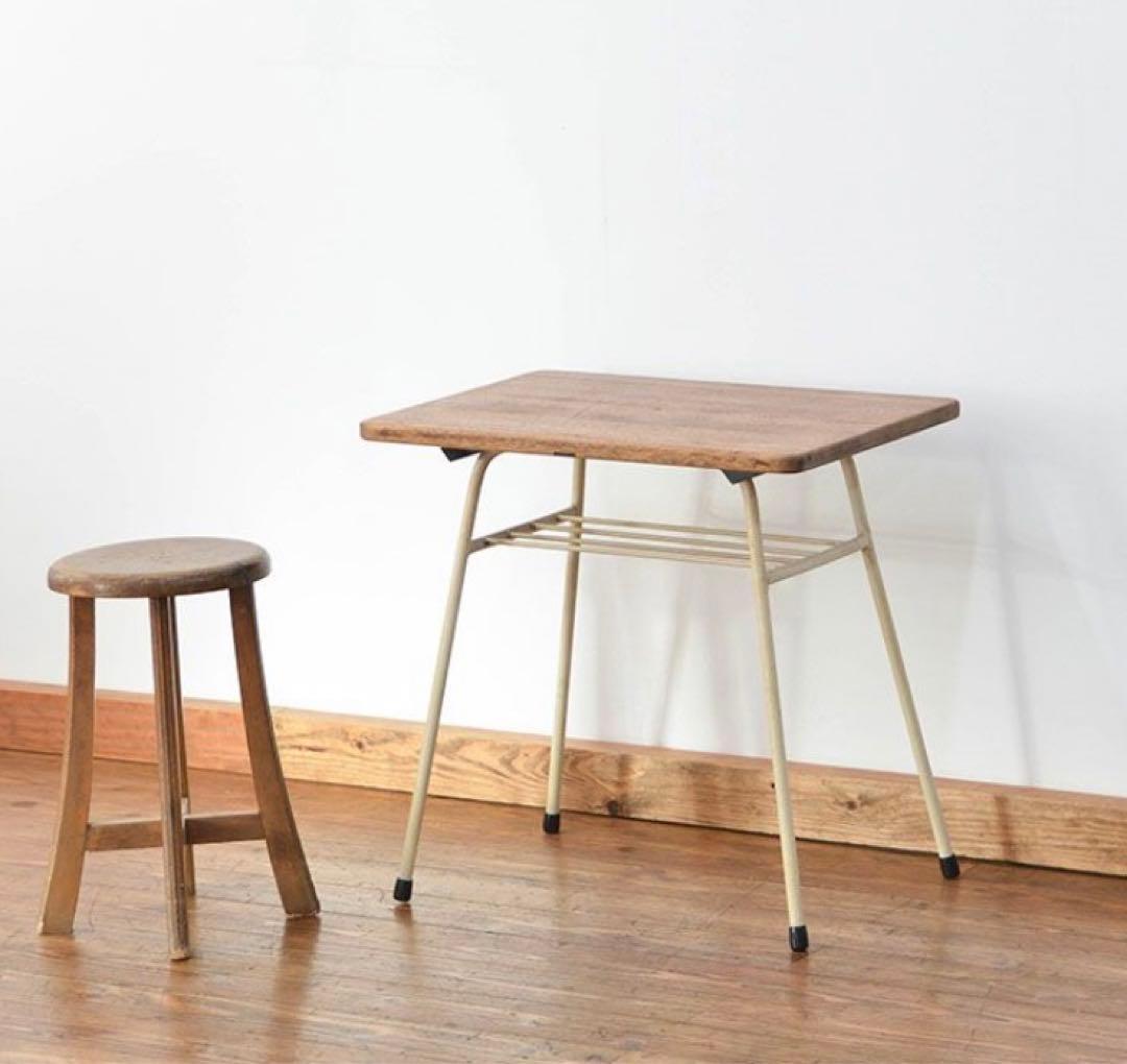 ヴィンテージ レトロ 鉄脚テーブル アイアンテーブル サイドテーブル