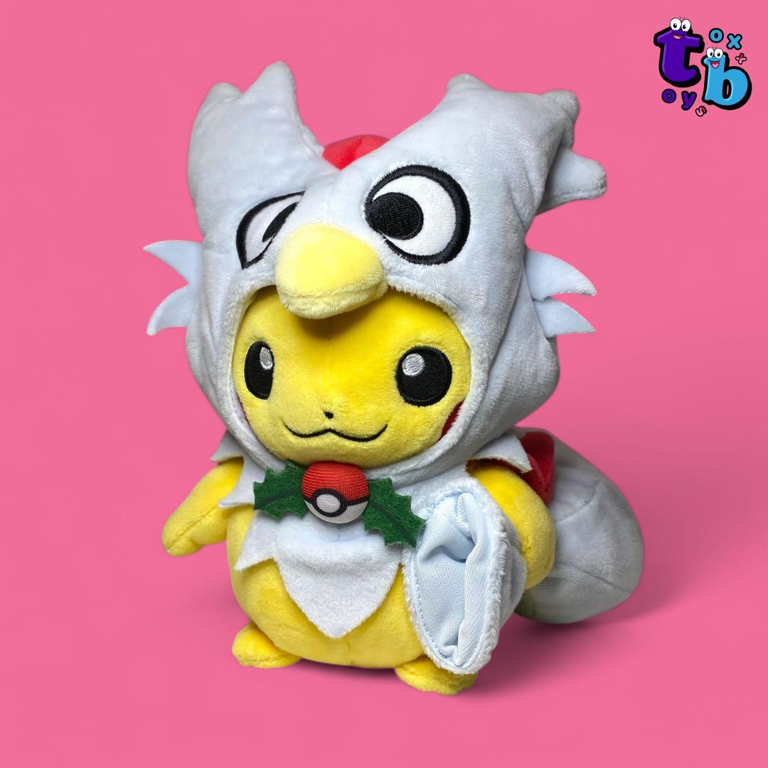 デリバードのポンチョを着たピカチュウ ポケモンぬいぐるみ
