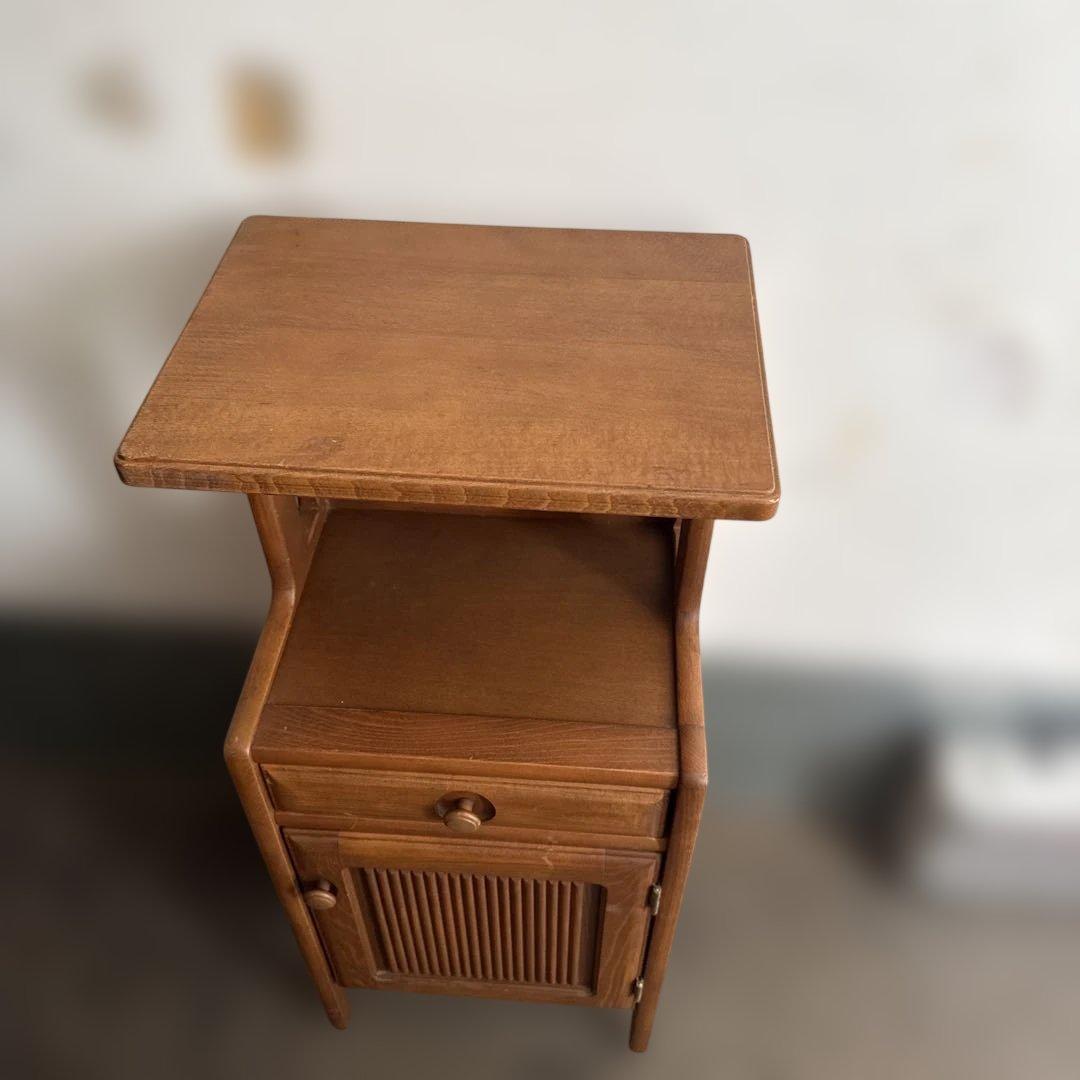 カリモク karimoku 木製サイドテーブル 天然木電話台 インテリア