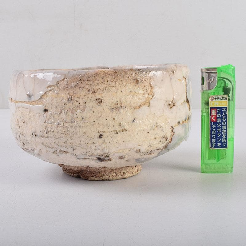 茶道具 人間国宝 荒川豊蔵作 鬼志野 茶碗 加藤卓男 識箱 M R9188