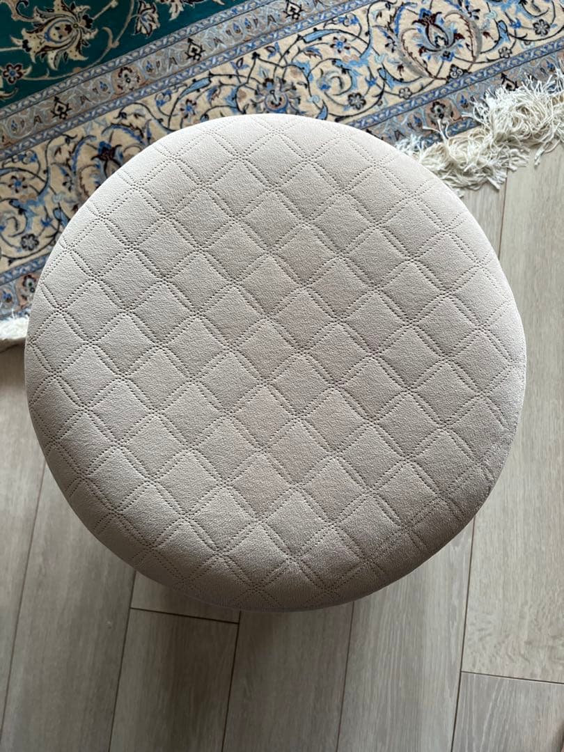 Ayamiayami さん専用円形スツール ベージュ グリーン　フランフラン