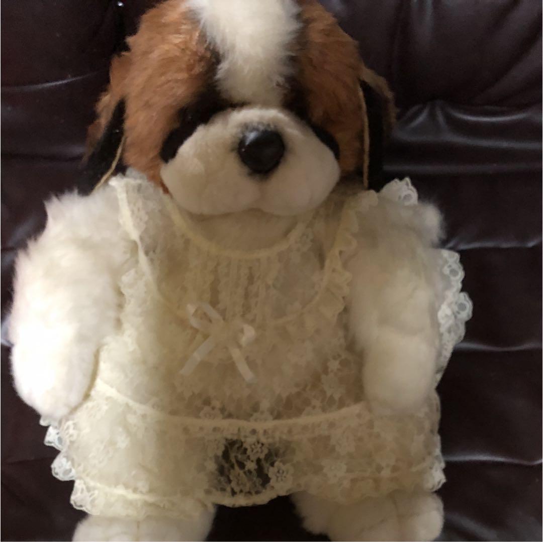 最高 17年前の、セントバーナードのぬいぐるみ