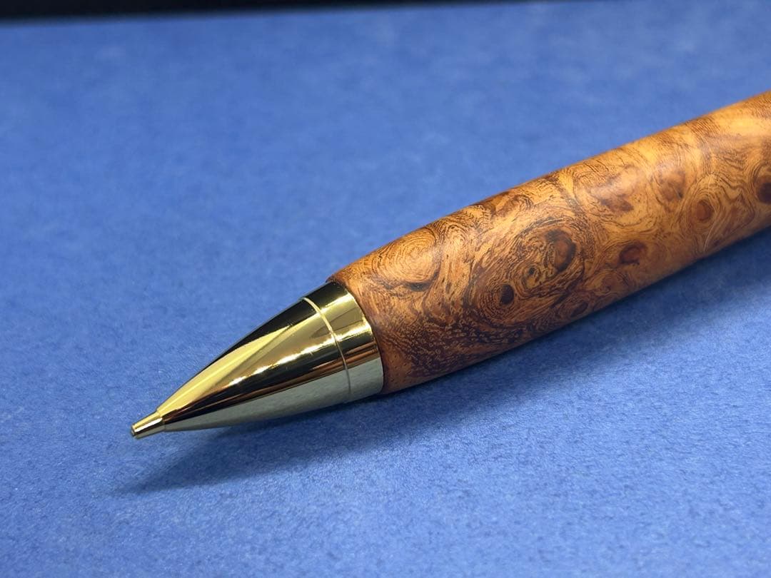 早い者勝ち】極上花梨瘤 シャープペンシル0.5 加藤金属 ハンドメイド