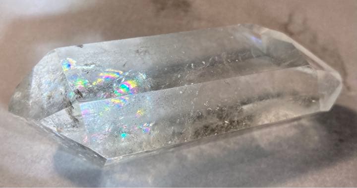 レインボークォーツ✨エンジェルブレッシングクリスタル水晶ダブルポイント