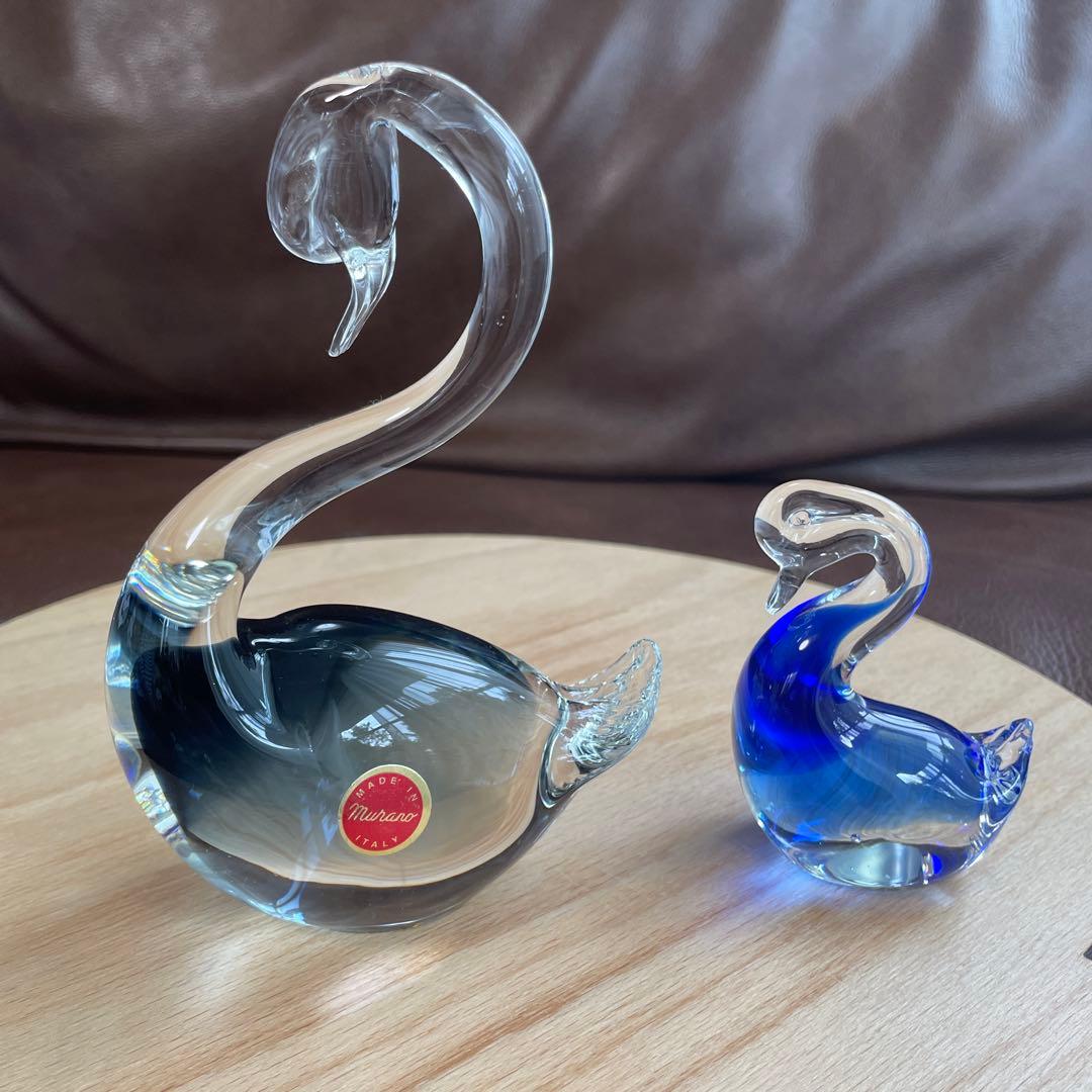 イタリー製ガラススワン