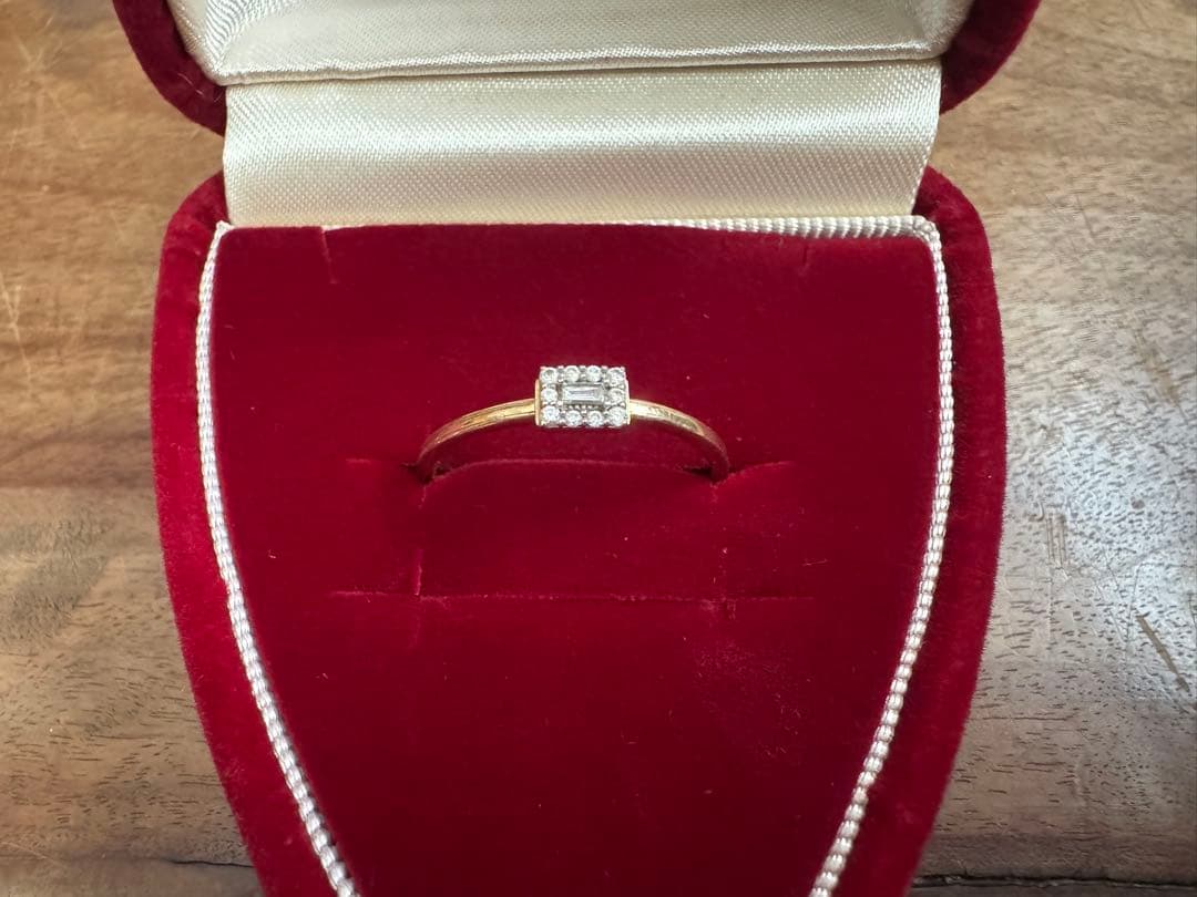 agete ダイヤモンドリング 20号 Ｋ18 0.08ct アガット