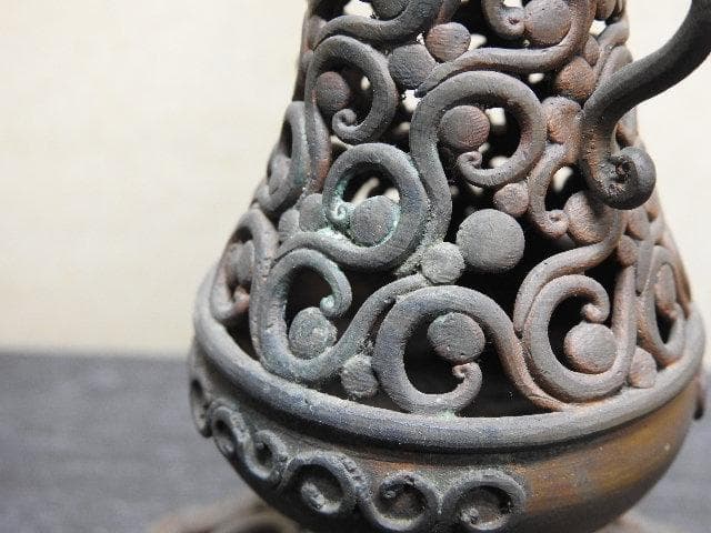 唐物屋久兵衛 銅製 燭台一対 MA179