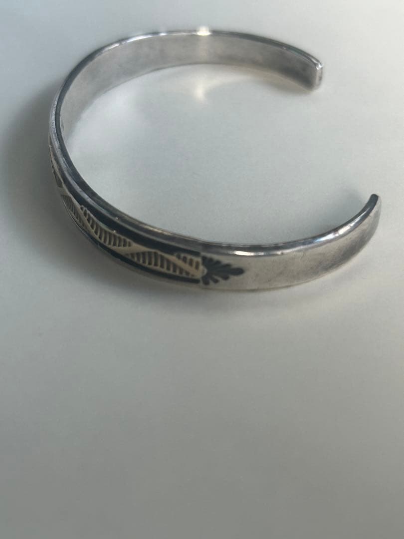 希少　ブルースモーガン　14K×シルバー　ナバホ　バングル