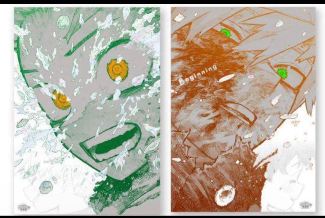 ヒロアカ 原画展 A2アートポスター2枚セット 【The Beginning】