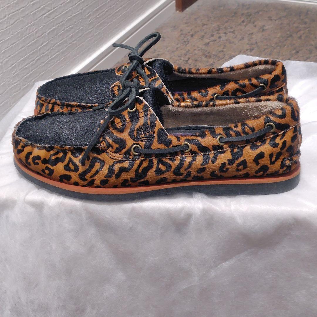 【稀少・極美品】ワコマリア×ティンバーランド ボートシューズ レオパード ハラコ