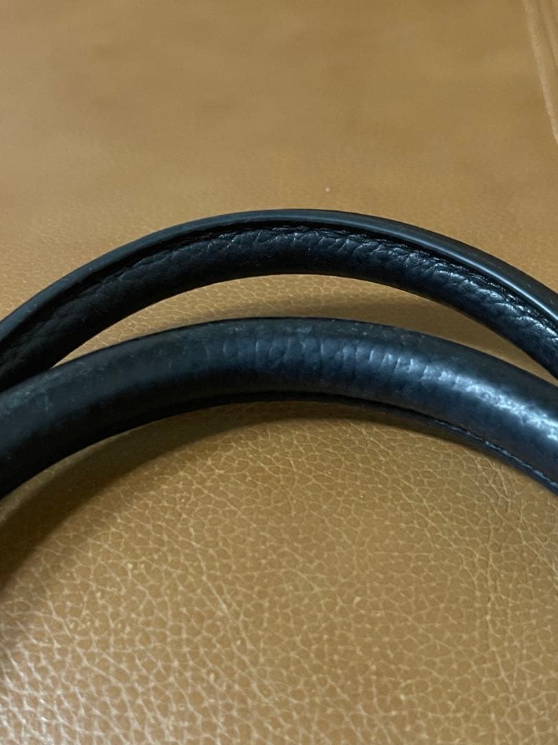 COACH ネイビー ・黒レザー トートバック　A4