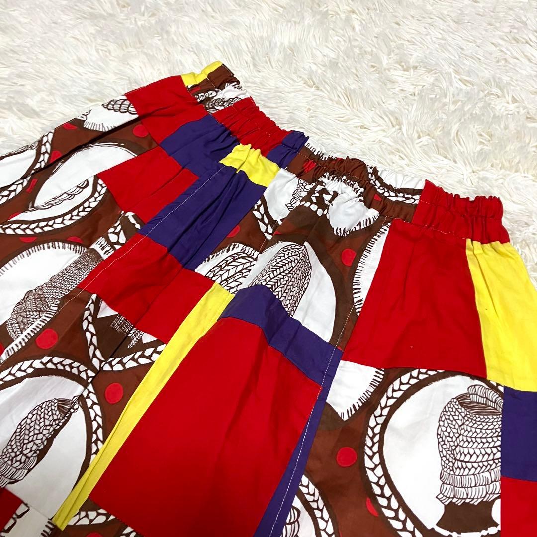 【極美品】コムデギャルソン　レディース　パッチワークデザイン　サルエルパンツ