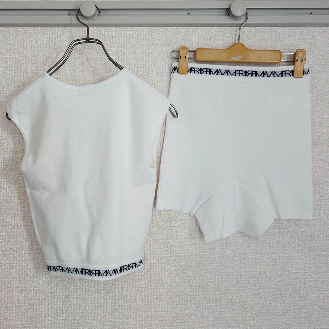 【未使用品】AMERIアメリ アメリヴィンテージ ロゴニットセットアップパンツ