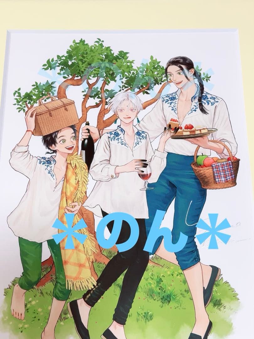 夜明けの唄 コラボカフェ 高精細複製原画 直筆サイン入り ユノイチカ マンガ展